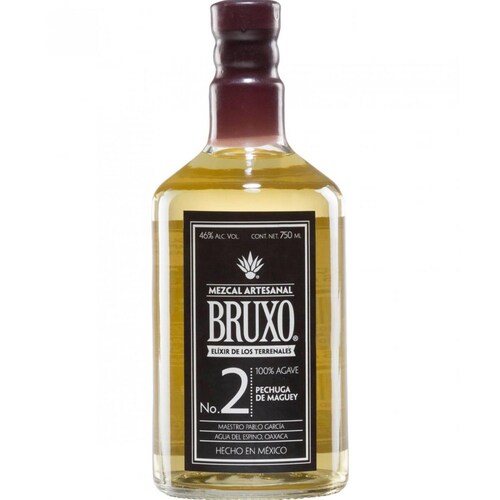 Pack de 12 Mezcal Bruxo No 2 Pechuga De Maguey 750 ml 