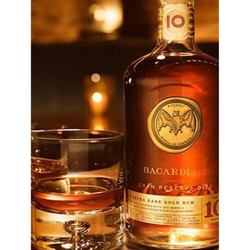 Pack de 12 Ron Bacardi 10 Años Gran Reserva 750 ml 