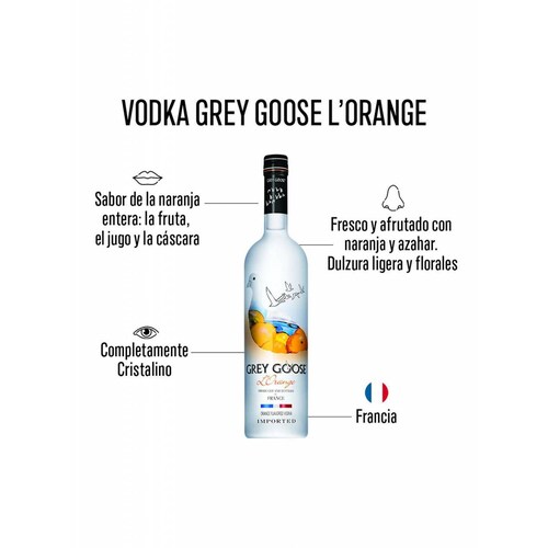 Pack de 2 Vodka Grey Goose Lorange 750 ml 