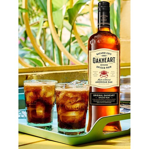 Pack de 4 Ron Bacardi Oakheart 750 ml 