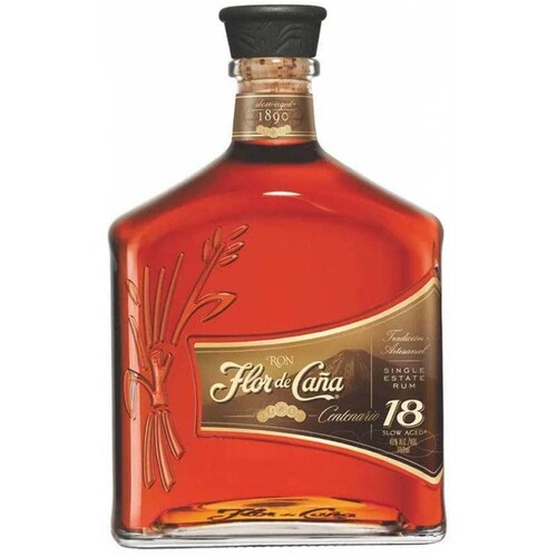Pack de 4 Ron Flor De Caña Centenario Gold 18 Años 750 ml 