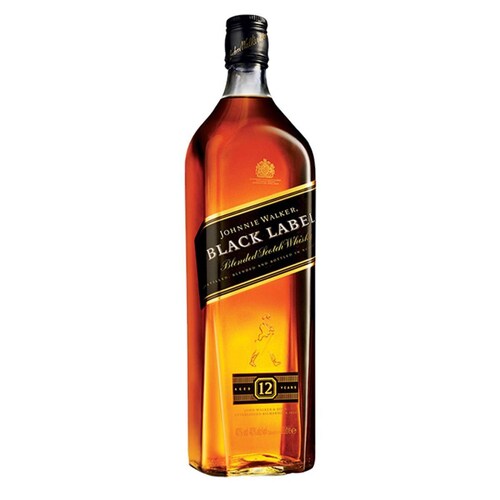 Pack de 4 Whisky Johnnie Walker Blend Black Label 1 L 