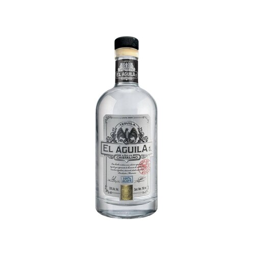 Pack de 6 Tequila El Aguila Añejo Cristalino 750 ml 