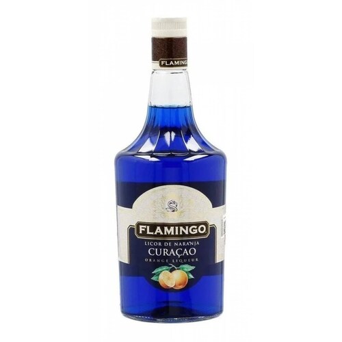 Pack de 6 Licor Flamingo Blue Curacao 1 L 