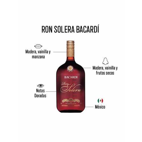 Pack de 6 Ron Bacardi Solera 750 ml 