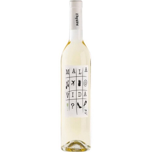Pack de 4 Vino Blanco Mala Vida Merseguera-Moscaltel-Verdil 700 ml 