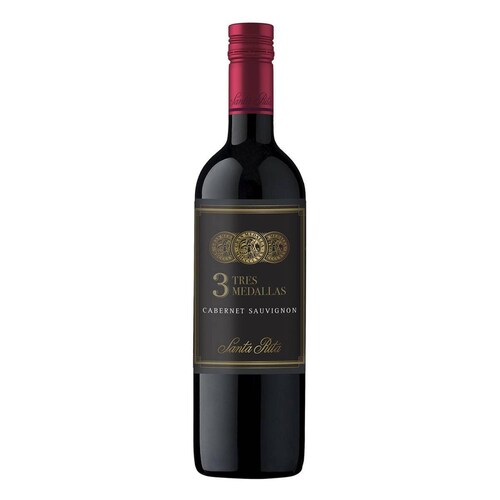 Pack de 6 Vino Tinto Santa Rita Tres Medallas Cabernet Sauvignon 750 ml 