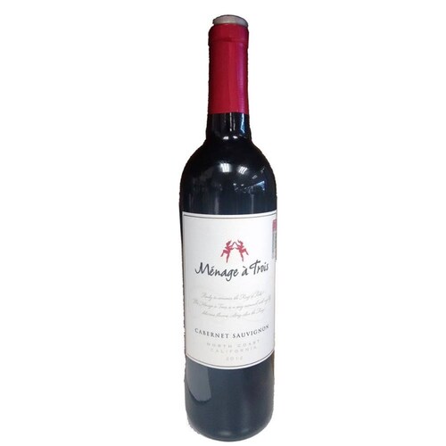 Pack de 4 Vino Tinto Menage A Trois Cabernet Sauvignon 750 ml 