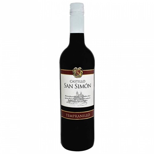 Pack de 4 Vino Tinto San Simon Tempranillo 750 ml 