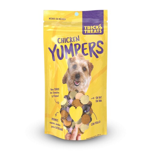 Premios Suaves para Perro Yumpers Trick Treats sabor Pollo 