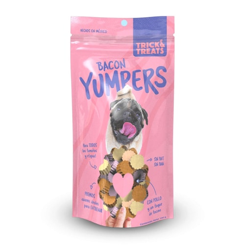 Premios Suaves para Perro Yumpers Trick Treats sabor Tocino 