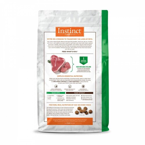 Alimento Para Perros Instinct LID Cordero 9 Kg 