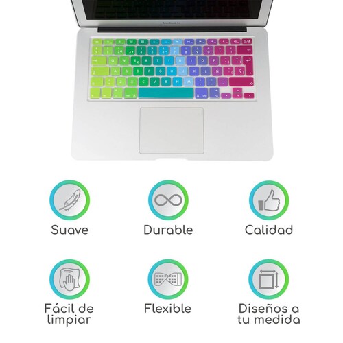 Cubreteclado Lenfech Español para Macbook Pro macbook Air 13 15 20 Multicolor