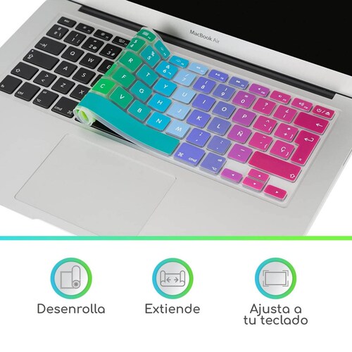 Cubreteclado Lenfech Español para Macbook Pro macbook Air 13 15 20 Multicolor