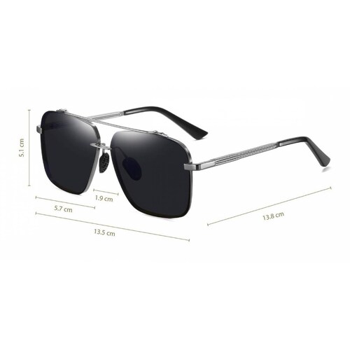 Lentes de Sol Hypson para Hombre modernos Unitalla Gris oscuro