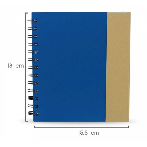 Libreta Ofidosel Cuaderno de Apuntes Con Notas y Organizador Azul