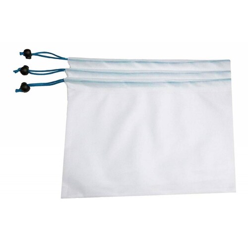 Set de 12 Bolsas Ecológicas Bableco Reusables para frutas y verduras Blanco