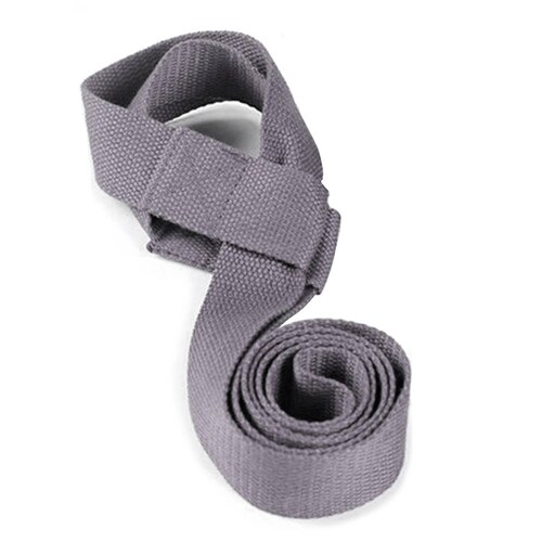 Correa Thefne de Estiramiento y para Tu Tapete de yoga O Pilates Gris