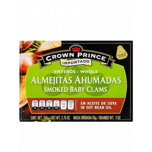 Almejitas Crown Prince Ahumadas 106 gr 