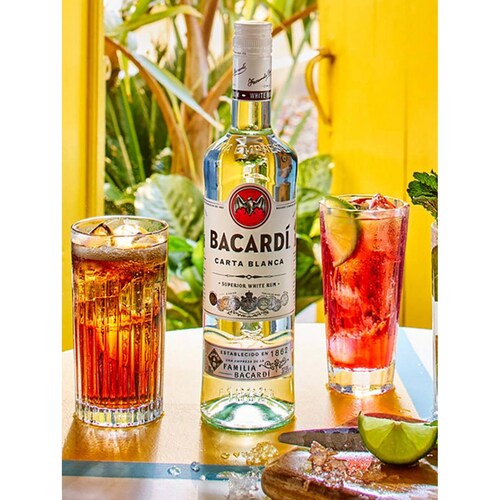 Caja de 12 Ron Bacardi Carta Blanca 750 ml 