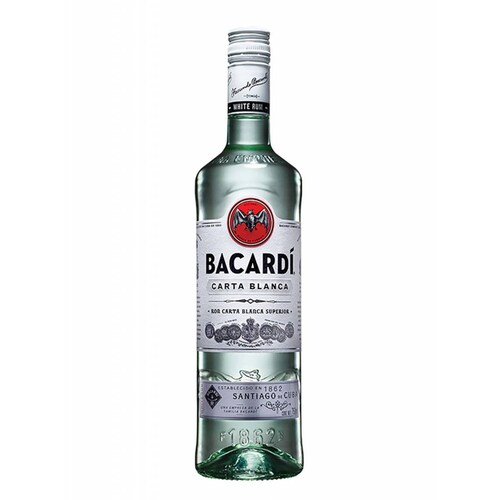 Caja de 12 Ron Bacardi Carta Blanca 750 ml 