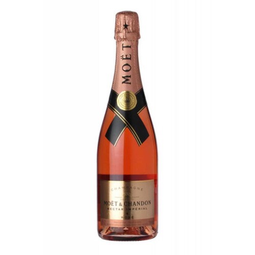 Pack de 12 Champagne Moet Chandon Nectar Imperial Rose Luminous 750 ml 