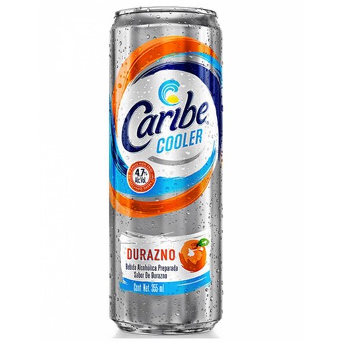 Pack de 6 Licor Caribe Cooler Durazno 355 ml 