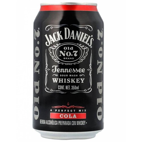 Pack de 4 Whisky Jack Daniels Cola Lata 350 ml 