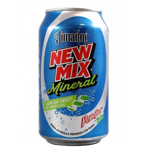 Pack de 4 Tequila New Mix Jimador Mineral Limon Lata 350 ml 