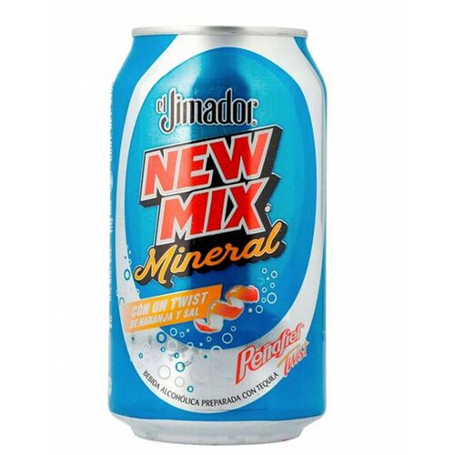 Pack de 12 Tequila New Mix Jimador Mineral Naranja Lata 350 ml