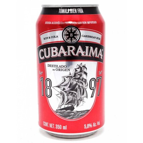 Pack de 2 Ron Cubaraima Lata 350 ml 