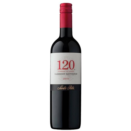 Caja de 6 Vino Tinto Santa Rita Viña 120 Reserva Especial Merlot 750 ml 