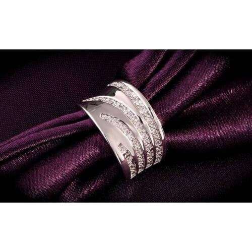 Anillo Queen Moonlight Con Cristales - Plateado 