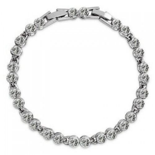 Pulsera Shining Moonlight Con Cristales Blanco