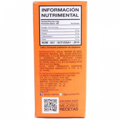 Adobo achiote La Anita 440 g 