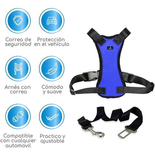 Arnés Mascretta para Perro con Cinturón de Seguridad para Auto 