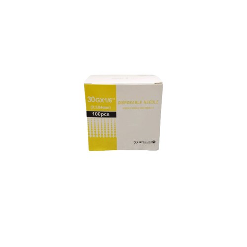 Agujas de Mesoterapia desechable (100 agujas) 30G x 4mm 