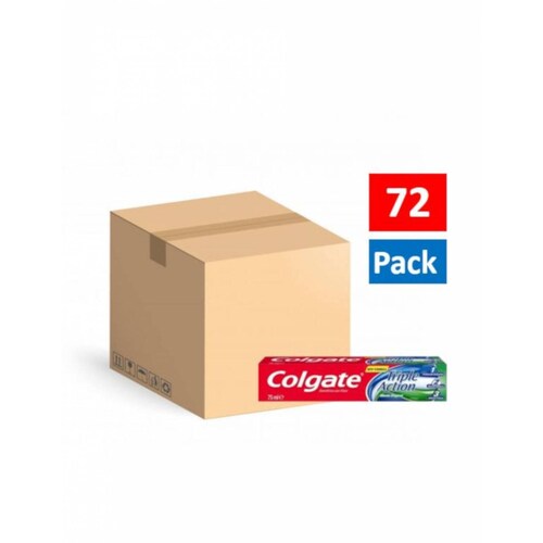 Pack de 72 Crema Dental Colgate Triple Acción de 75 ml 