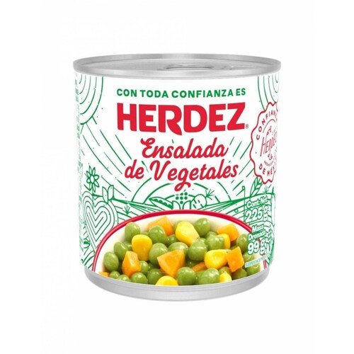 Pack de 48 Ensalada de Vegetales Herdez lata de 225 gr 