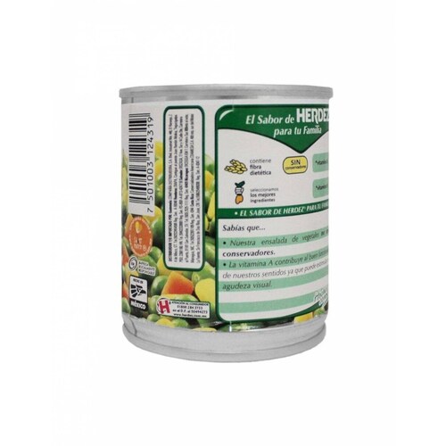 Pack de 48 Ensalada de Vegetales Herdez lata de 225 gr 