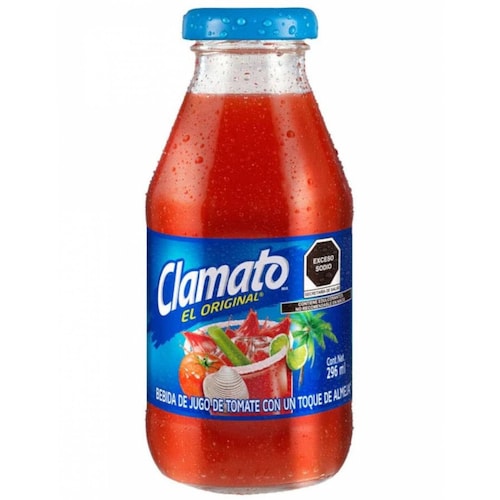 Pack de 24 Coctel Clamato Tomate y Almeja de 296 ml 
