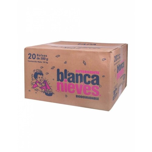Pack de 20 Detergente Blanca Nieves de 500 Gr 