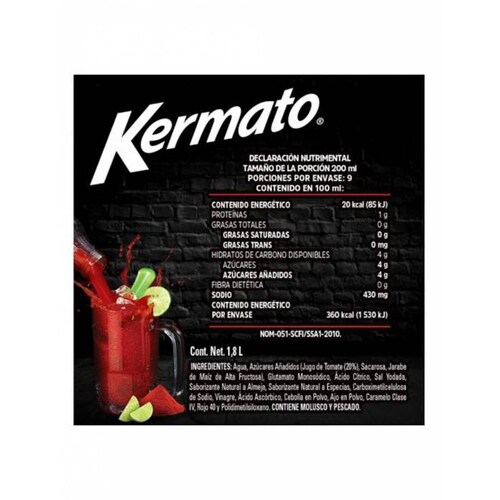Pack de 8 Jugo tomate almeja Kermato de 1.8l 