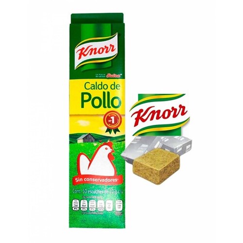 Pack de 6 Caldo de pollo Knorr suiza de 50pzas 