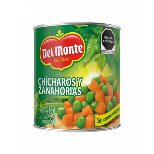 Pack de 24 Chicharos y Zanahorias Del monte de 215g 