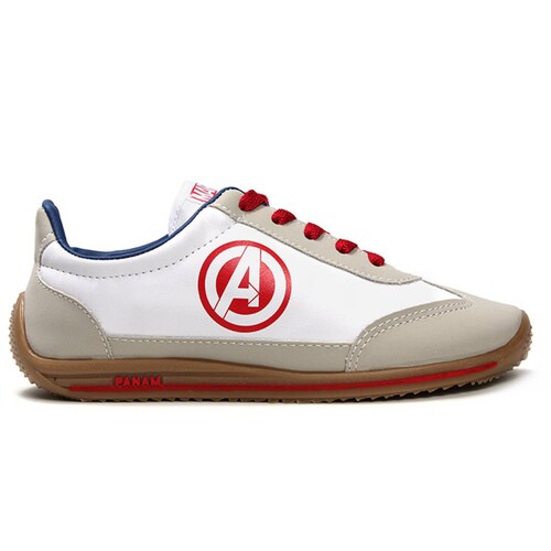 Tenis para caballero panam marvel 60001-0823 blanco/gris/azul