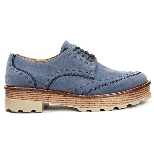 Zapato oxford casual para dama Gosh GH-0V8DMAZ azul carnaza