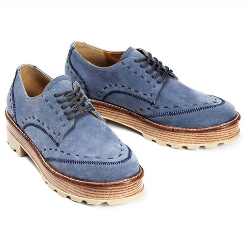 Zapato oxford casual para dama Gosh GH-0V8DMAZ azul carnaza