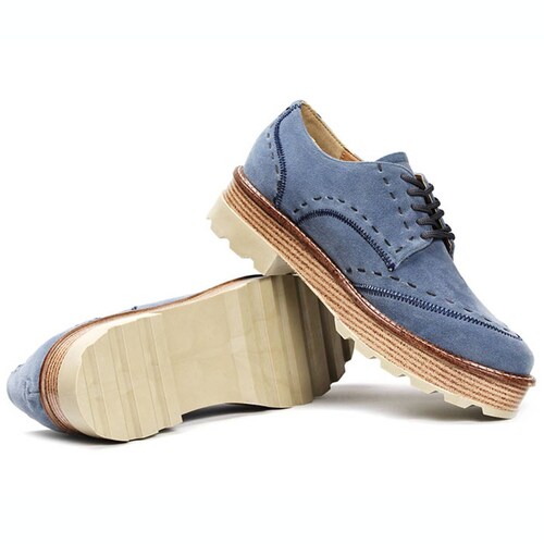 Zapato oxford casual para dama Gosh GH-0V8DMAZ azul carnaza