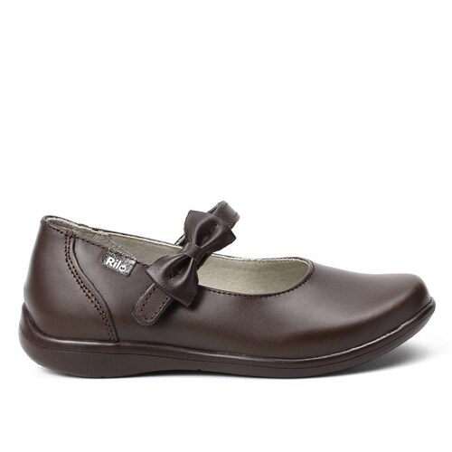 Zapato escolar de niña Rilo 1712-150 café